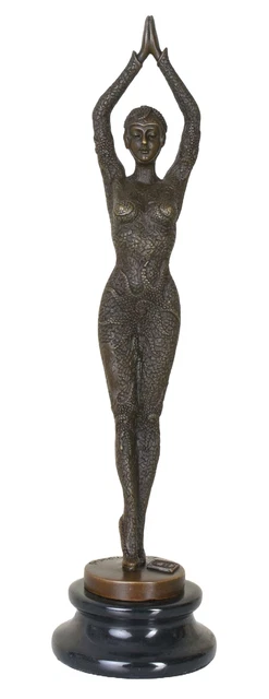Statue en bronze art déco - La danseuse aux serpents - Bronzes