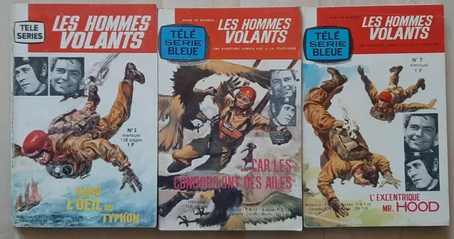 Les Hommes Volants Lot De 3 Numeros (2/6/7) Tele Serie Bleue 1964 Tbe