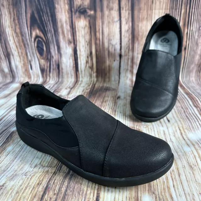 Clarks Cloudsteppers Sillian Tino lace up purple grey synthetic