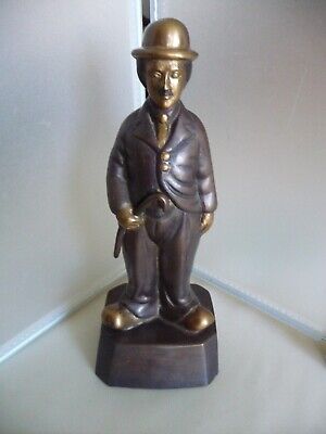 Antique Vintage Bronze Charley Chaplain  Maitland Smith  Beautiful 9" the Tramp