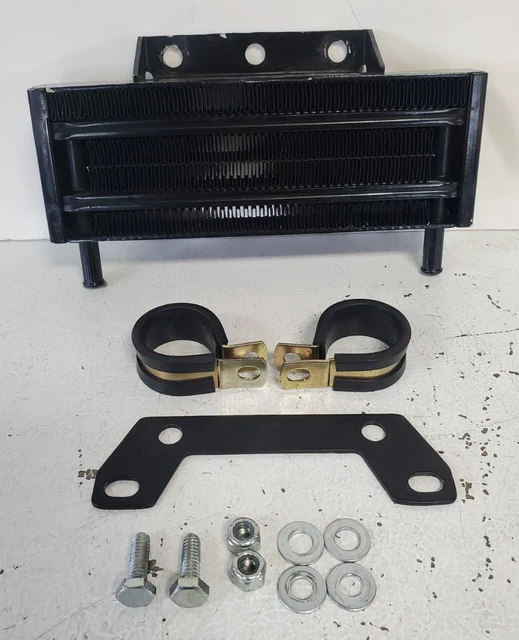 Harley Davidson Lockhart Black Oil Cooler With Mount Kit P/N's 62571-77 62411-85