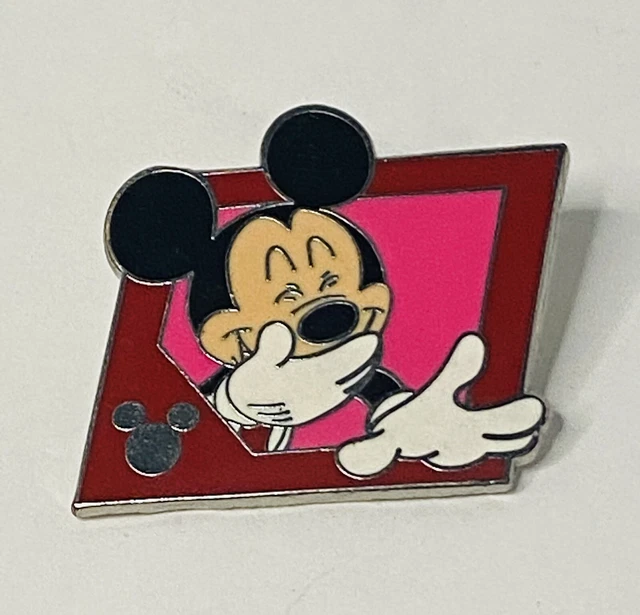 Disney Hidden Mickey Laughing Mouse PWP Red Pink Pin