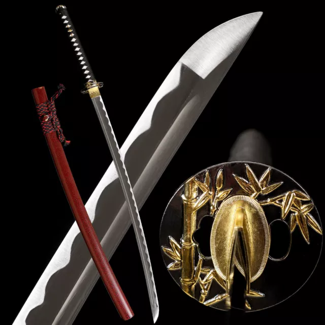 41'' Red Saya Ready Sharp Japanese Samurai Katana Handmade Sword Full Tang