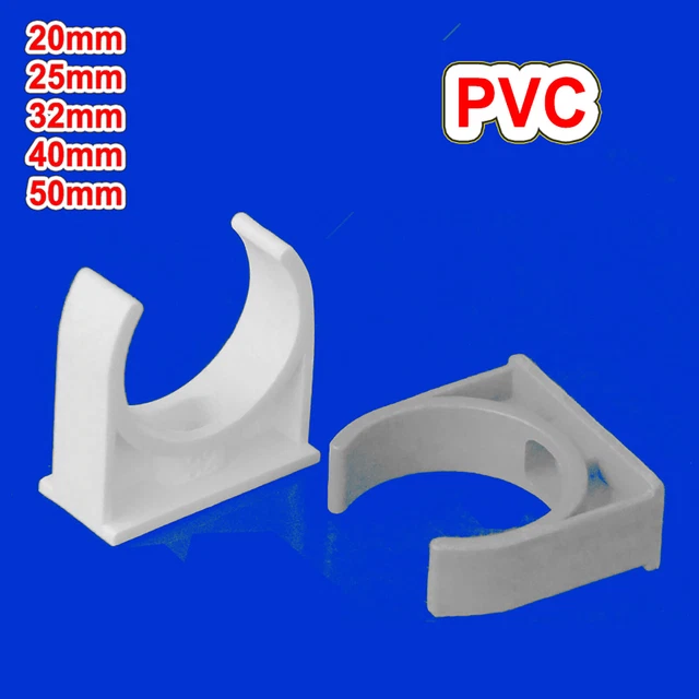PVC PIPE CLIPS Simple Pipe Clamp Pressure Pipe Fitting Fixed 20mm
