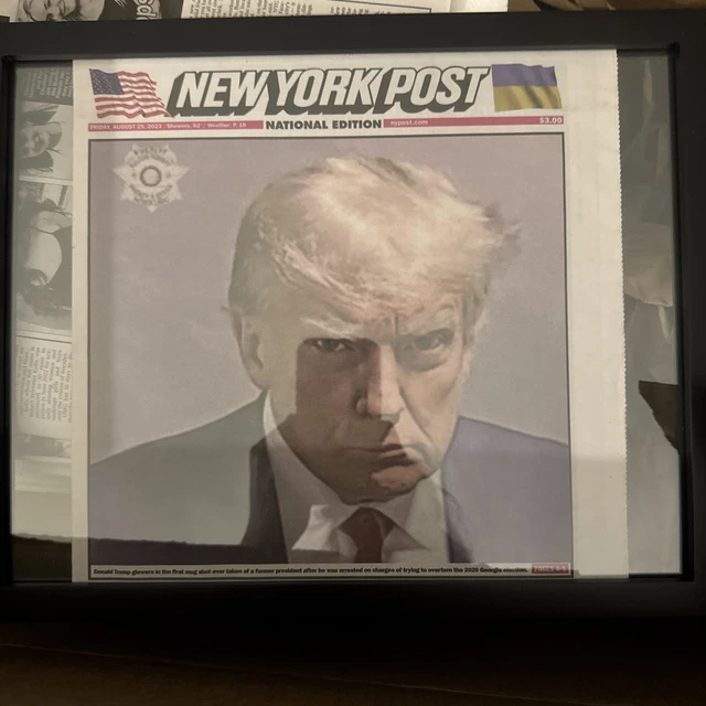 NEW YORK POST - Donald Trump Mugshot Newspaper - 8/25/2023 £237.49 ...