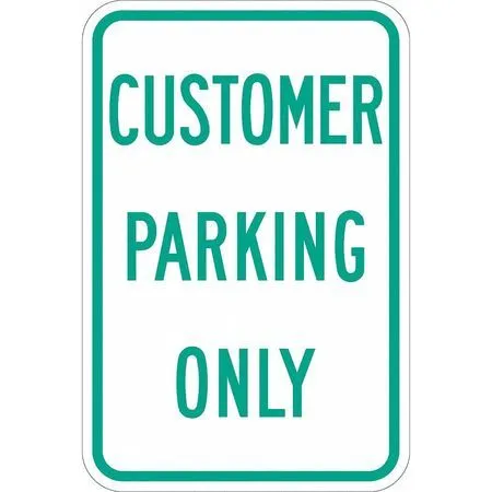 Lyle T1-1194-Dg_12X18 Customer Parking Sign,18" X 12, T1-1194-Dg_12X18