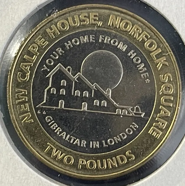 2018 Gibraltar £2 Two Pound Rare Calpe House Norfolk Square London BUNC Coin