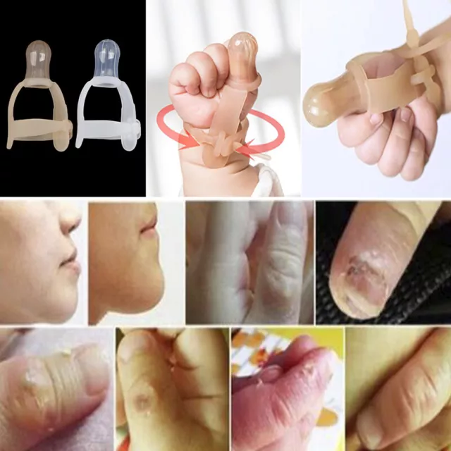 Protector de dedos de silicona no tóxico para bebés niños niño tope muñeca chuparse el pulgar B LQM Px