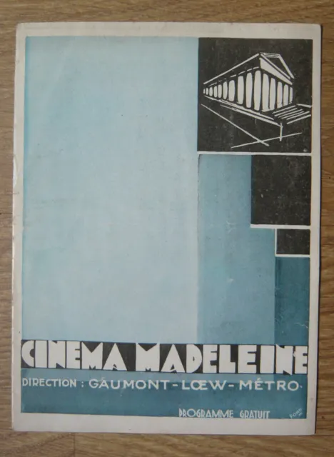 Programme Cinéma Madeleine 1929 – The Broadway Melody