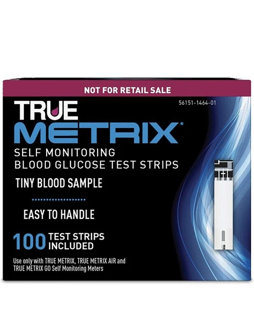 Tiras reactivas de glucosa en sangre TRUE METRIX NFRS 100 quilates exp 11/30/23