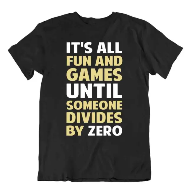 Dividere Per Zero Non È Una Maglietta Da Gioco Divertente Insegnante Math Shirt