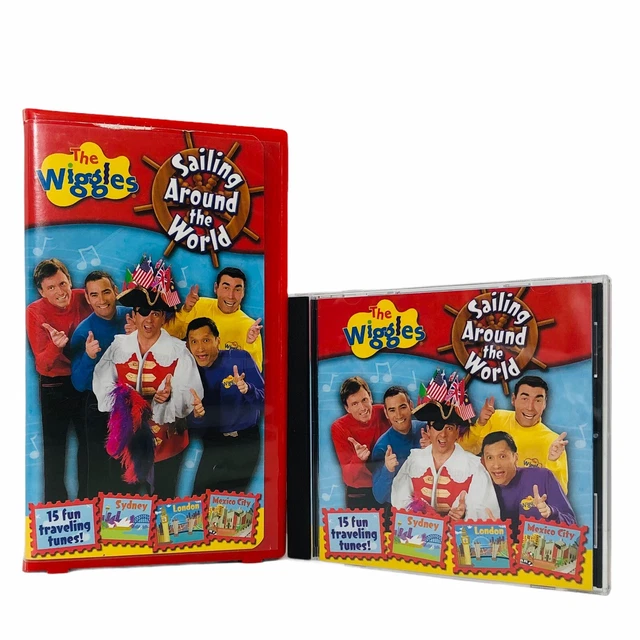 Click Around THE WIGGLES SAILING Around The World VHS Video Tape Clamshell & CD ...