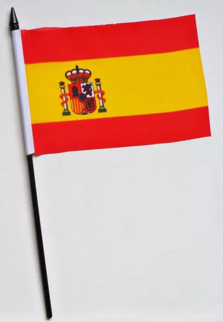 Spain State Small Hand Waving Flag