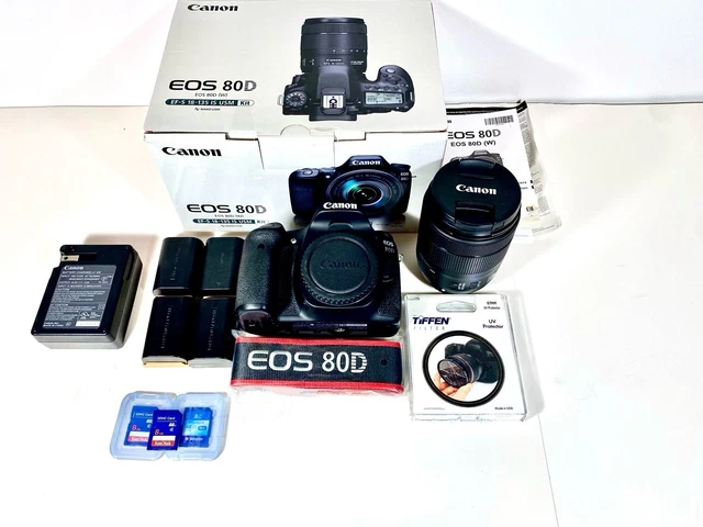 CANON EOS 80D EF-S18-135 IS USM Lens Kit #135 $822.23