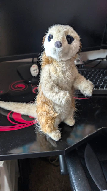 HANSA MEERKAT SOFT Toy Plush Beige Brown White Washable Small 15-35cm £ ...