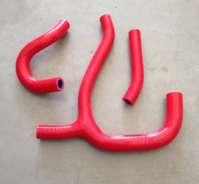 Tuyaux Rossi Silicone Radiateur Honda CRF250R 14 15 16 17 Rouge Hose Radiateur