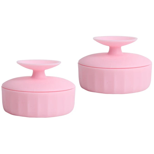 2pcs Cosmetic Brush Nettoyer à double usage Nettoyer à double usage Boîte de