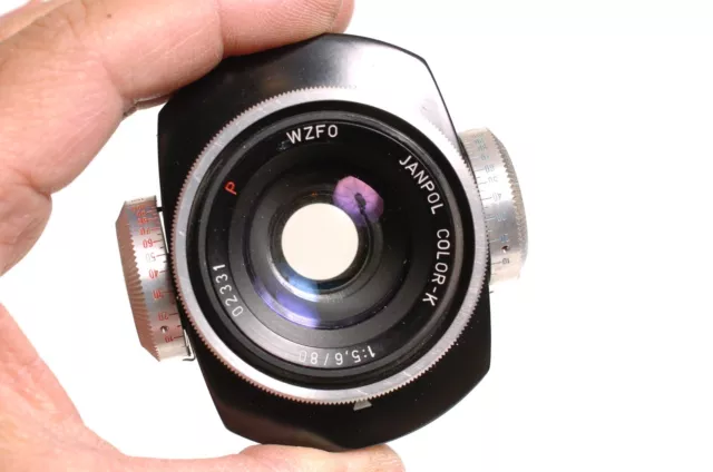 WZFO JANPOL COLOR-K 1:5.6/80 Color Enlarger Lens Useful for some people. Read.