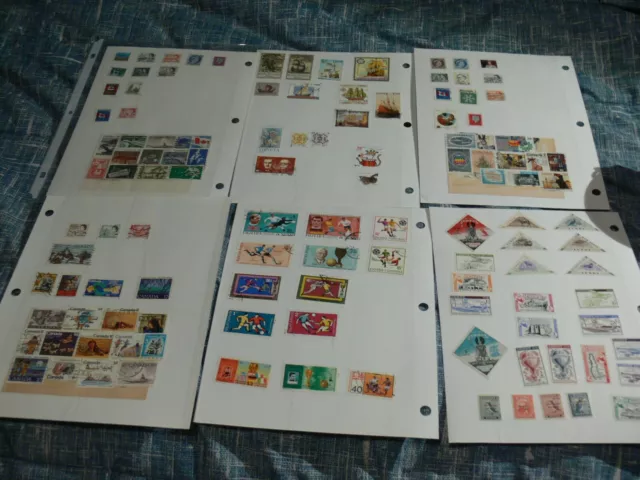 Canada &World Postage Stamps Large Lot In Collectors Sheets.some Mint 3