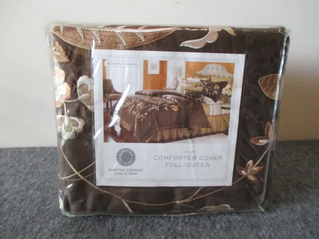 New Martha Stewart Collection Comforter Cover (Duvet) Bedford Flowers Full/Queen