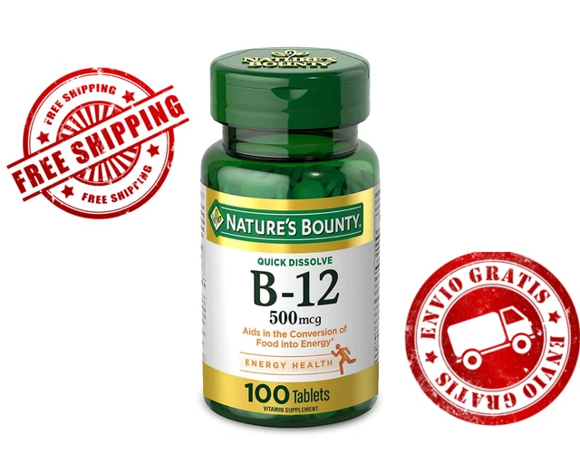 VITAMIN B12, SUPPORTS Energy Metabolism and Nervous System Health