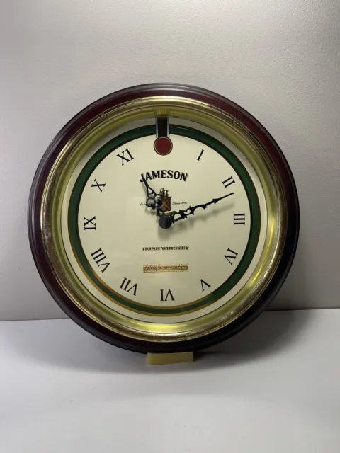 Ancienne Horloge Murale Publicitaire JAMESON Irish Whiskey - Quartz - Collection