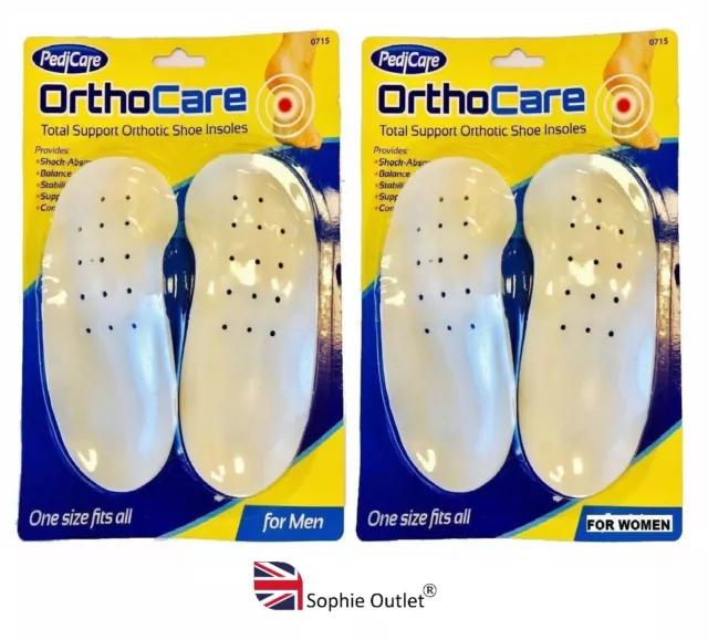 ORTHOTIC SHOE INSOLES Arch Support Heel Cushion Plantar Fascistic Orthopedic UK