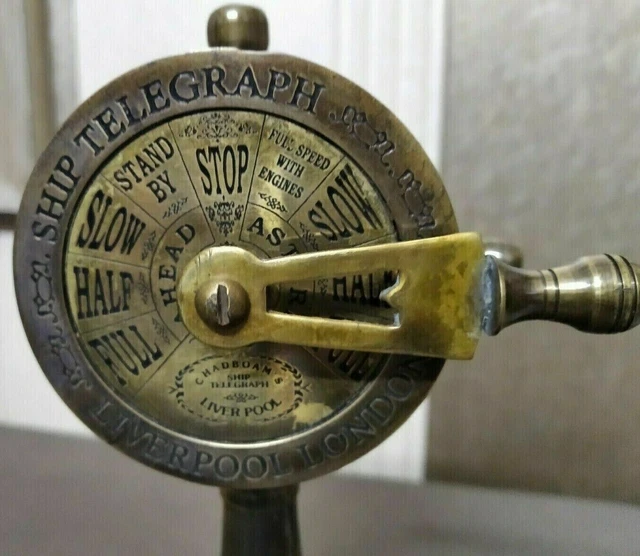 Schöne Messing-Schiffs-Maschinenraum-Telegraphen-Marine-Arbeitsringglocke 7"