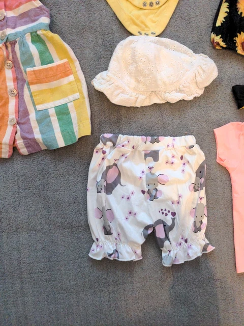 Massive bundle baby girls 6-9 months clothes top shorts spring/summer holiday 12