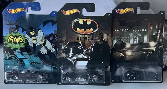 HOT WHEELS FULL Set x6 Batman Batmobile picture cards from 2015 New and ...