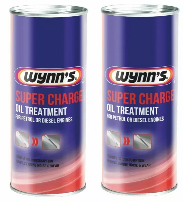 2x Wynns Supercharge Oil Treatment Additive for Petrol & Diesel Engines 425ml