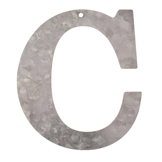 Lettera Metallica X Zincata – Decorazione Da Parete 12 Cm – Iniziale In Metallo Per Interni/Esterni - 2