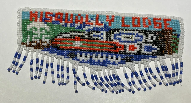 OA Lodge 155 Nisqually  Beaded Flap Boy Scout XJ3