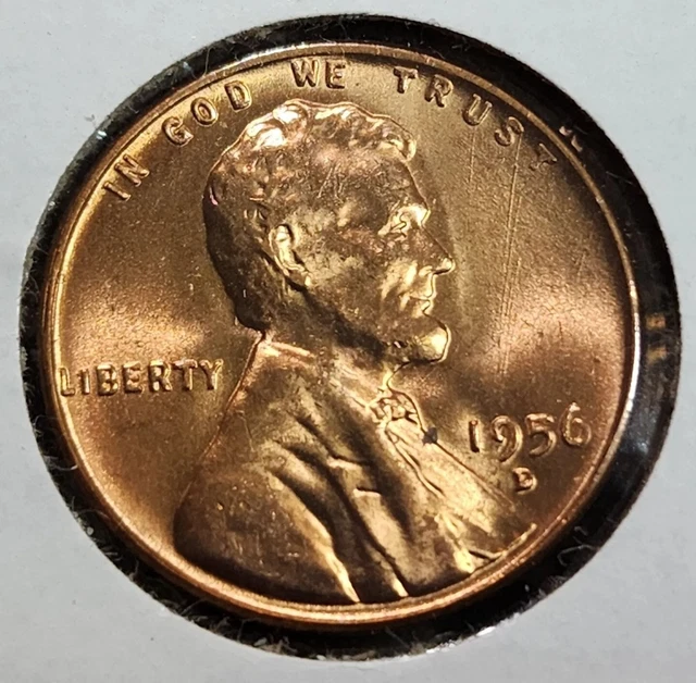 1956 D Lincoln Wheat Penny Choice BU Mint Luster Uncirculated