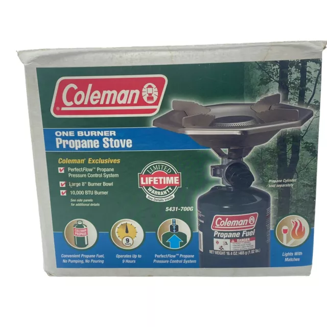 VINTAGE COLEMAN PERFECTFLOW Portable One Burner Propane 5431 700G