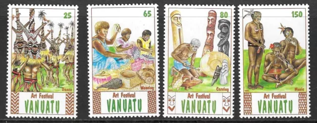 Vanuatu Sg568/71 1991 National Arts Festival Mnh