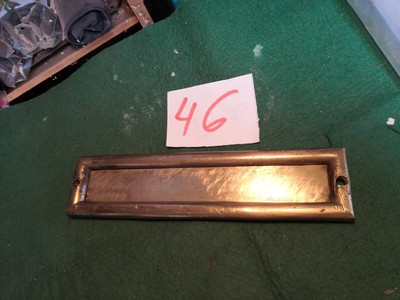 Ancienne entrée en laiton de boite aux lettres lot 46