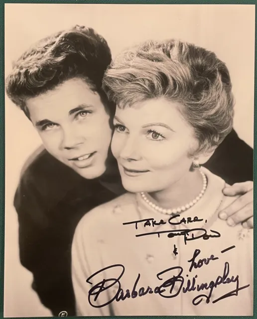 Tony Dow & Barbara Billingsley Leave It To Beaver Signed Autographed 8x10 Photo