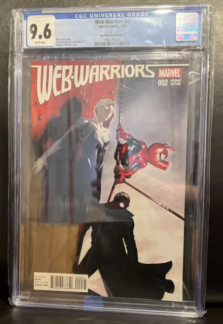 Web Warriors #2 CGC 9.6 Gabriele Dell'Otto 1:25 Incentive Variant! Low Census!