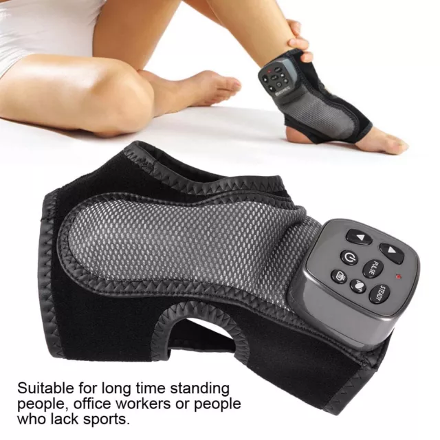 Electric Foot Ankle Massager Pain Relief Mode  Vibration Hot Compress