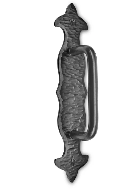 2 Pack 7.75” Rustic Pull Handle For Furniture Cabinets Iron Hand Forged