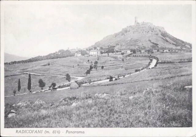 ao418 cartolina radicofani panorama provincia di siena