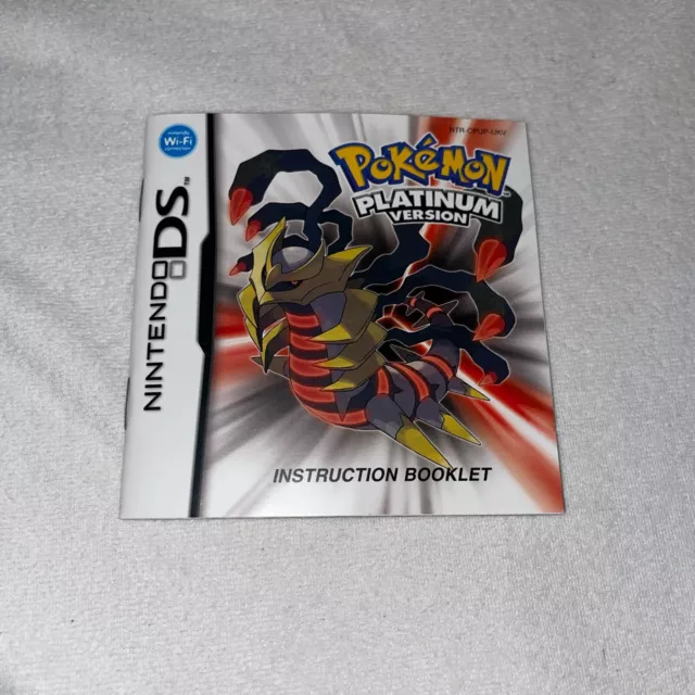 Pokemon Platinum Version Handbuch (Bedienungsanleitung) nur