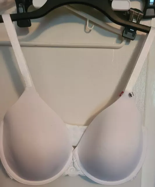 Maidenform T-Shirt Bra white lace 38D New with tags