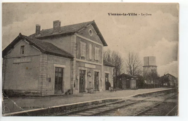 VIENNE LA VILLE - Marne - CPA 51 - la gare