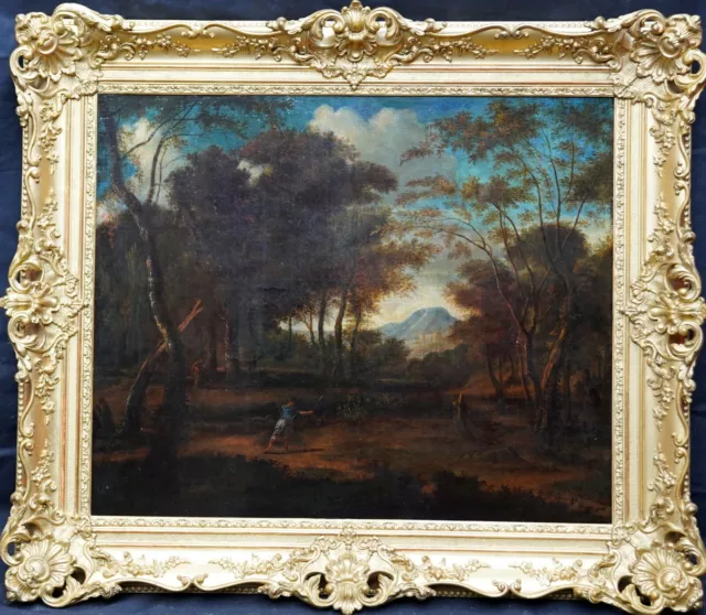 Jean Francois I Millet Old Master Landscape Oil Painting French Art (1642-1679)