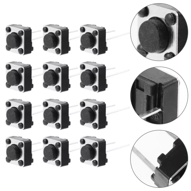 100 Pcs Tactile Pushbutton Switches for PCB Micro 6*6*4.3/5/7mm Two-pin Replace
