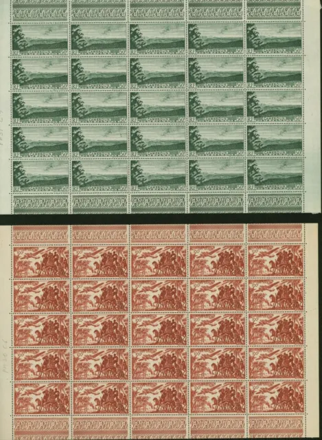 French Cameroun 1947- MNH stamps. Yvert Nr.: 38/40. Sheet of 25. (EB) AR1-01259