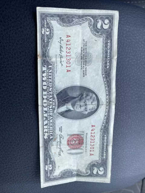 $2 Dollars Note - 1953- - Red Seal