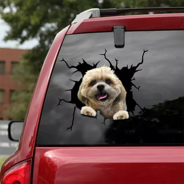 Shih Tzu window sticker, car sticker, Shih Tzu car decal,dog decal